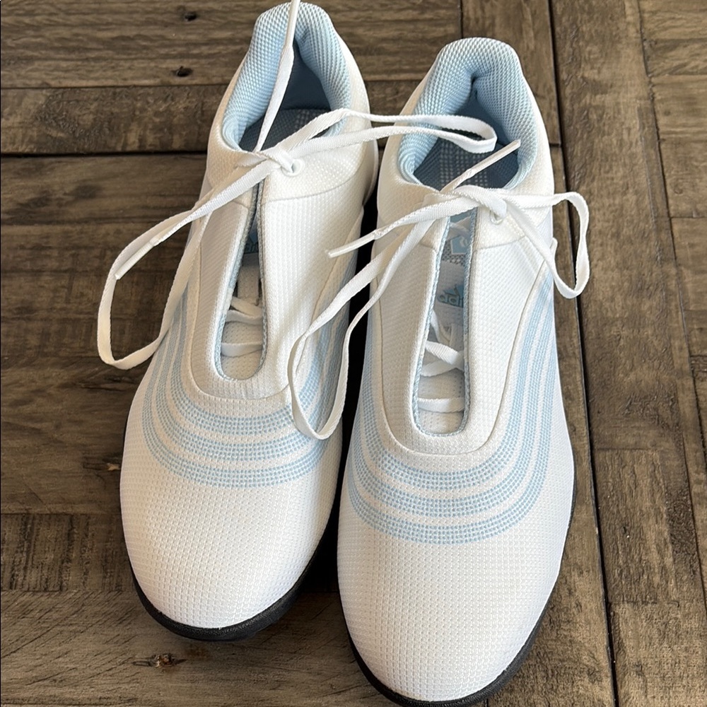 Golf adidas White and Light Blue Athletic Shoes- like new!!